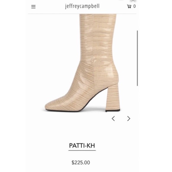 Jeffrey Campbell Heeled Croc Boots - Picture 3 of 4